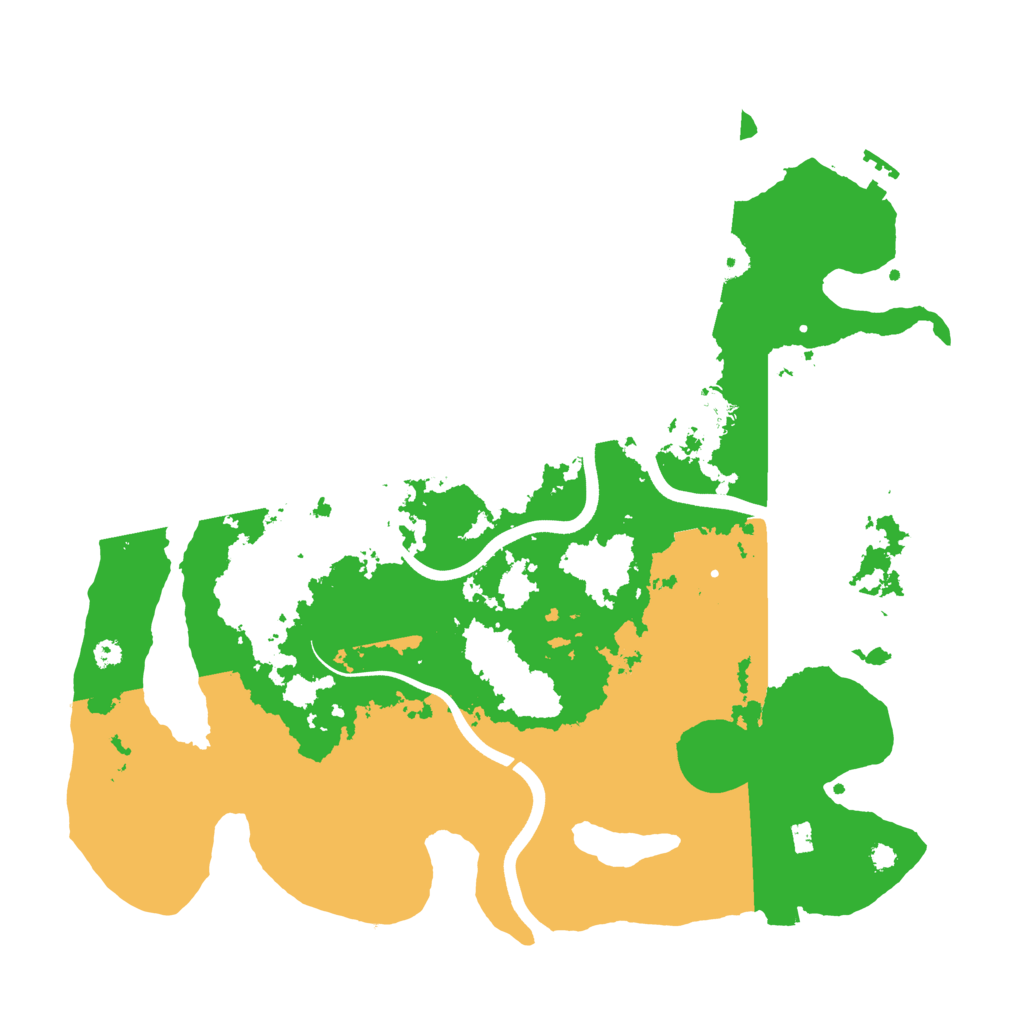 Biome Rust Map: Procedural Map, Size: 3700, Seed: 642830554