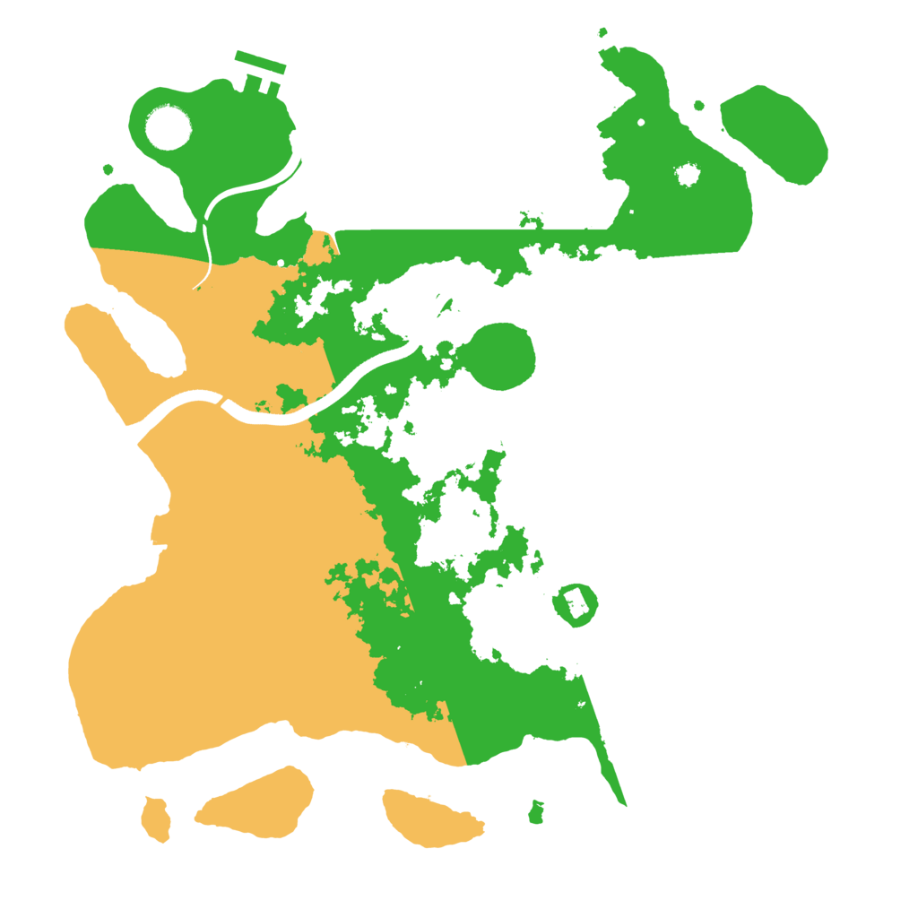 Biome Rust Map: Procedural Map, Size: 3600, Seed: 9458984