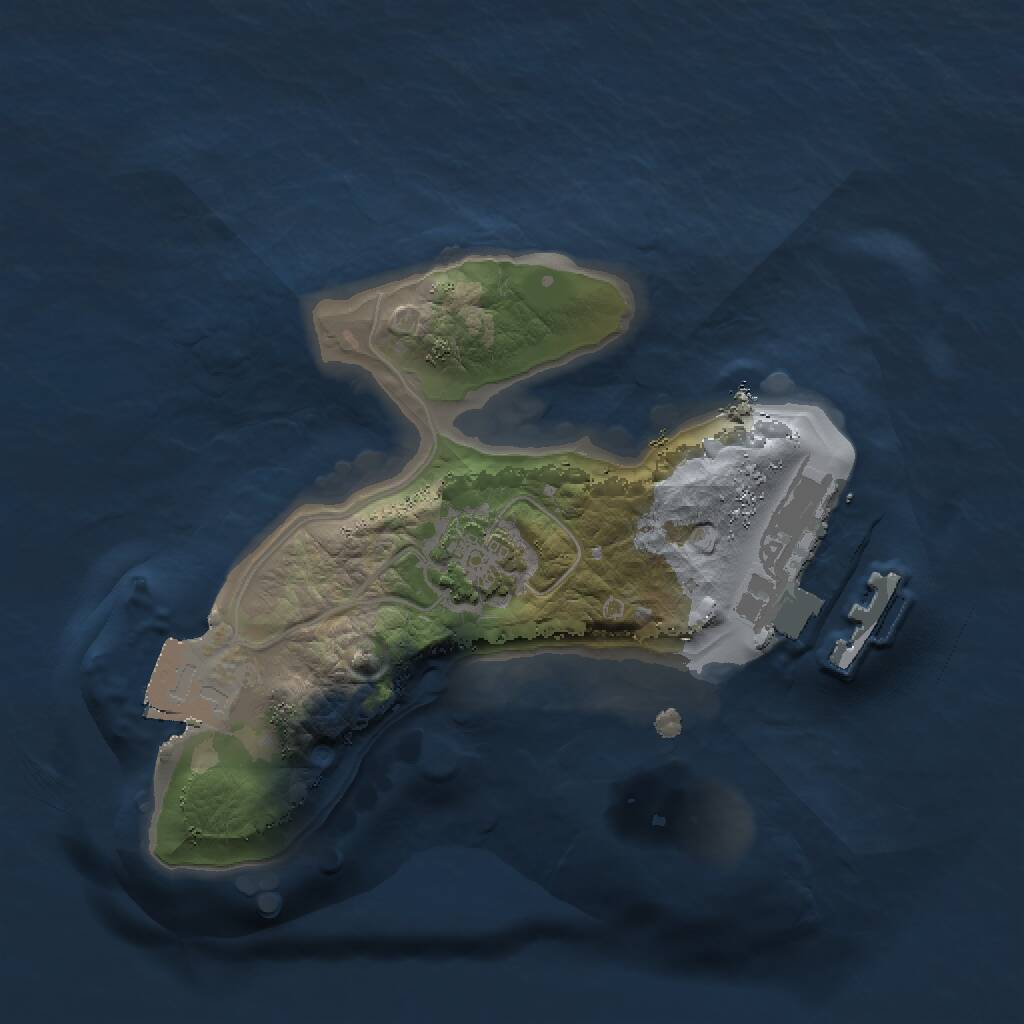 Rust Map: Procedural Map, Size: 1450, Seed: 1180627177, 3 Monuments