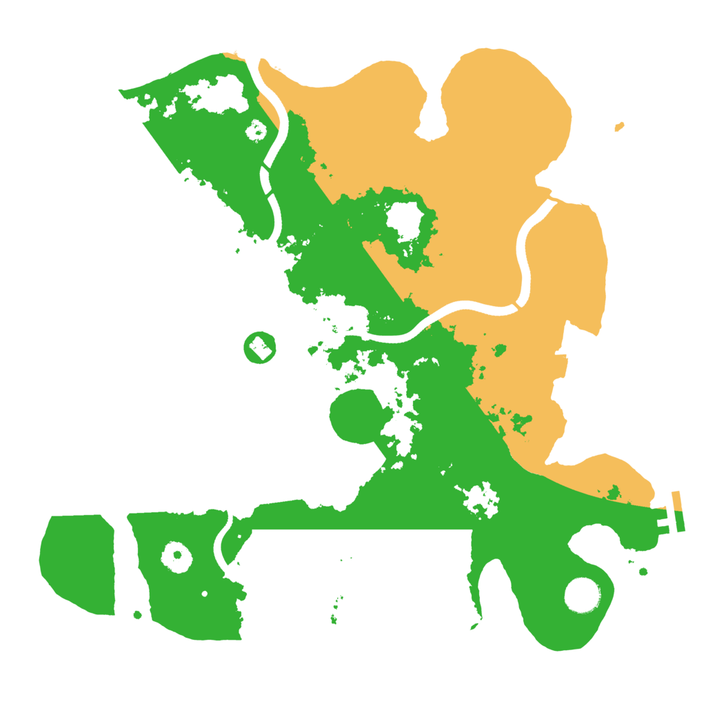Biome Rust Map: Procedural Map, Size: 3500, Seed: 78297