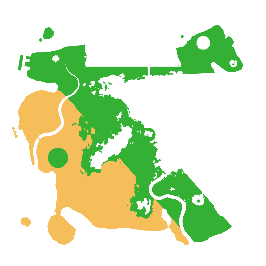 Biome Rust Map: Procedural Map, Size: 3500, Seed: 1763020846