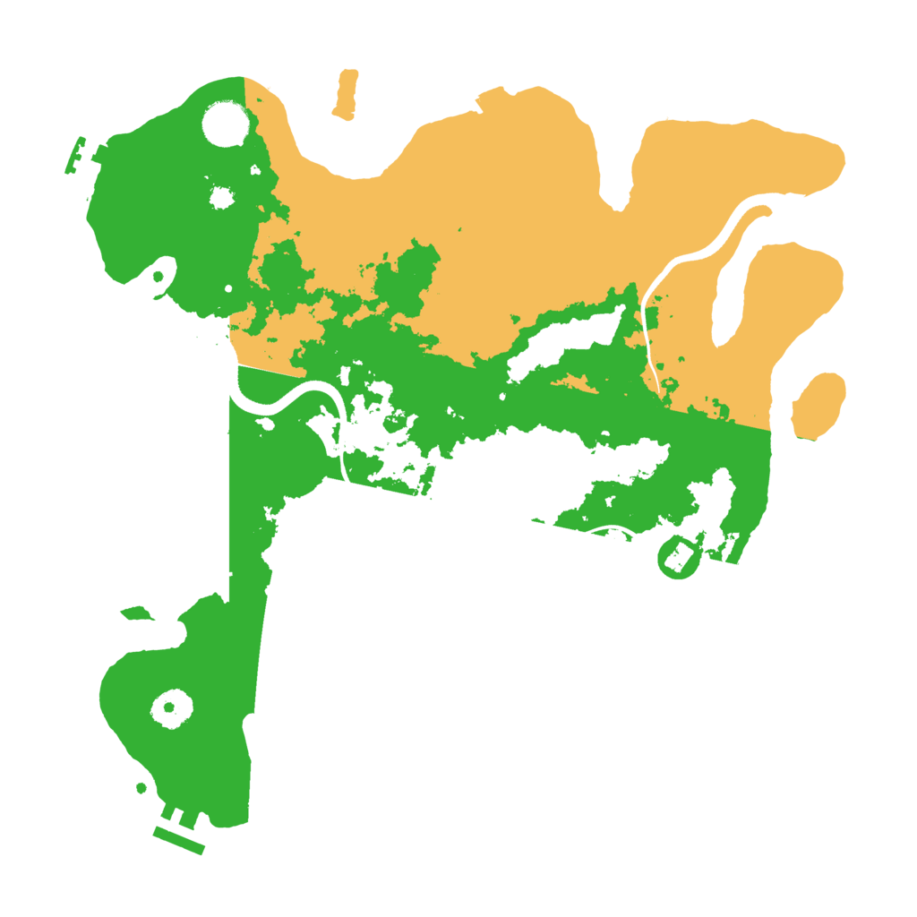 Biome Rust Map: Procedural Map, Size: 3500, Seed: 1612852488