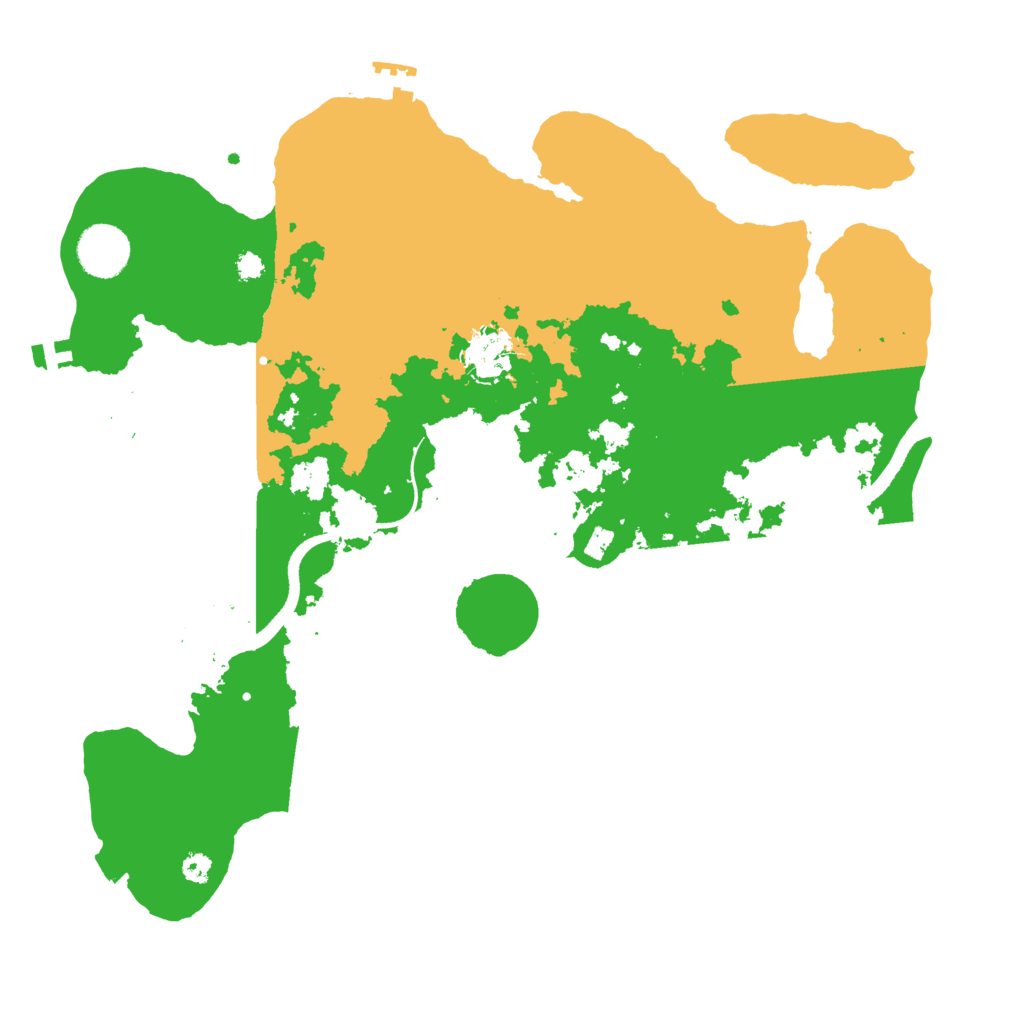 Biome Rust Map: Procedural Map, Size: 3500, Seed: 929845669