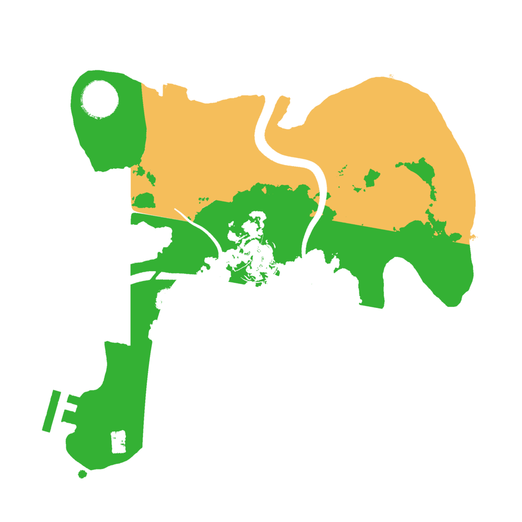 Biome Rust Map: Procedural Map, Size: 2500, Seed: 31602756