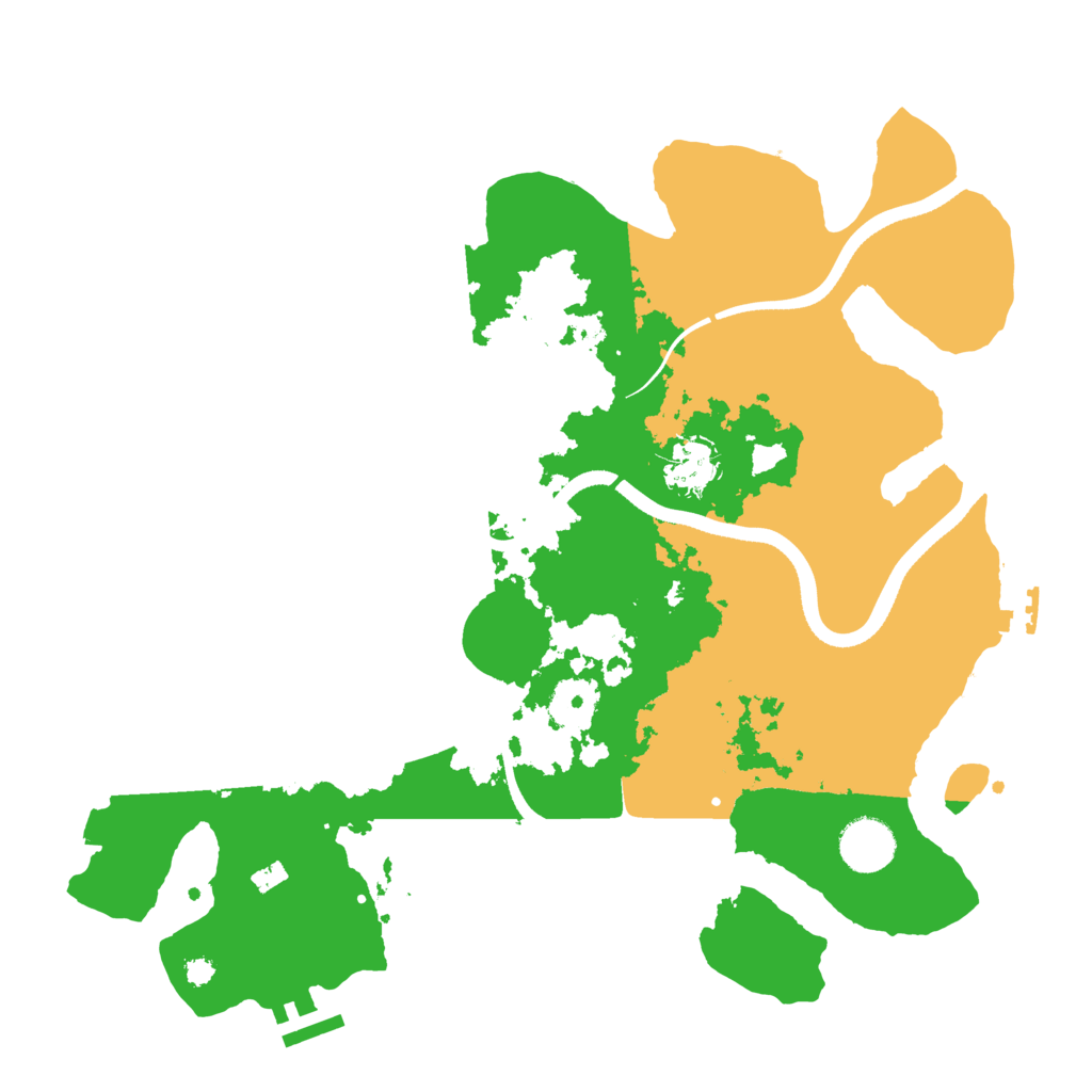 Biome Rust Map: Procedural Map, Size: 3500, Seed: 19986564