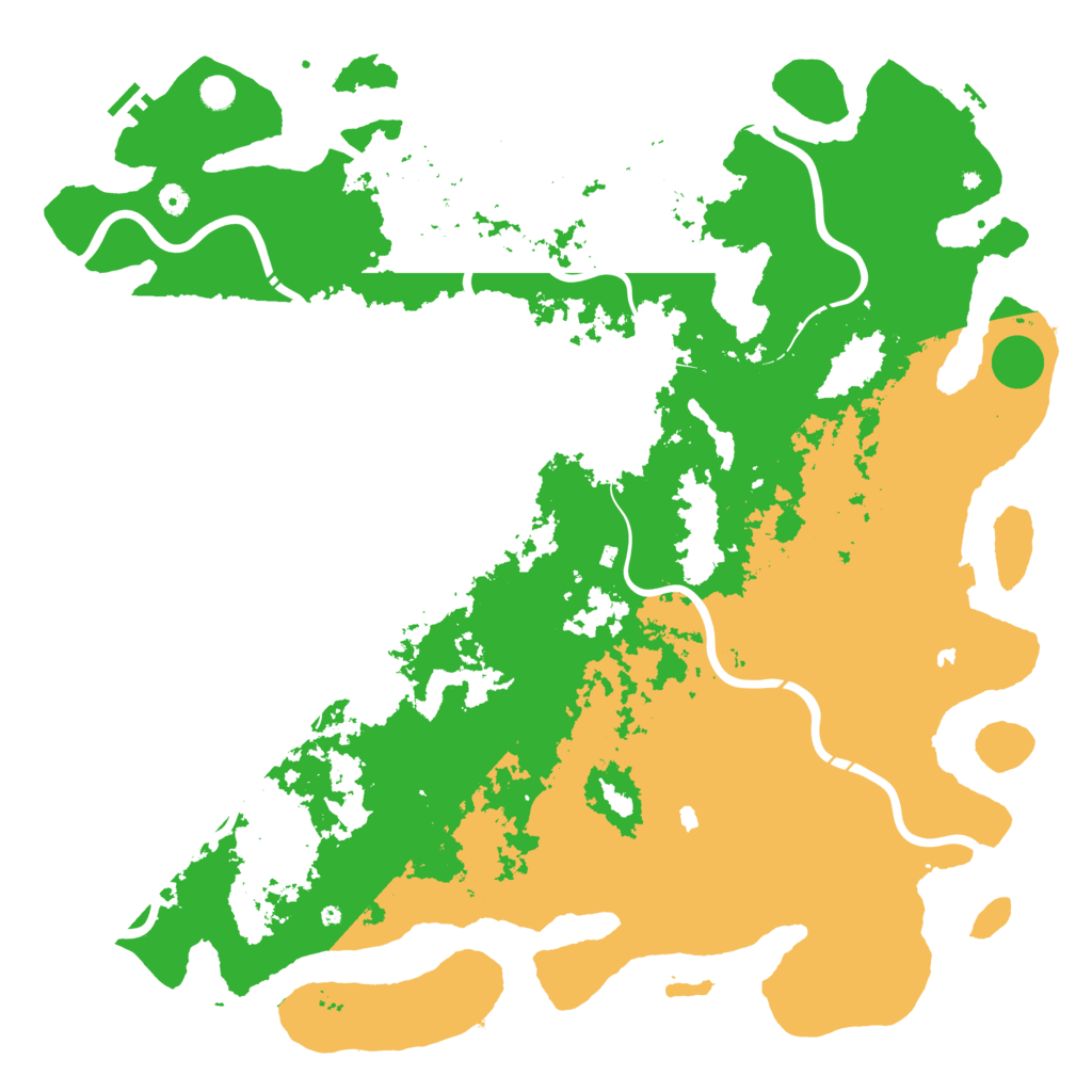Biome Rust Map: Procedural Map, Size: 5500, Seed: 1869576