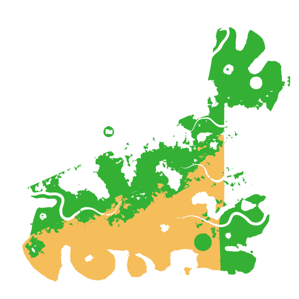 Biome Rust Map: Procedural Map, Size: 4500, Seed: 2006525775