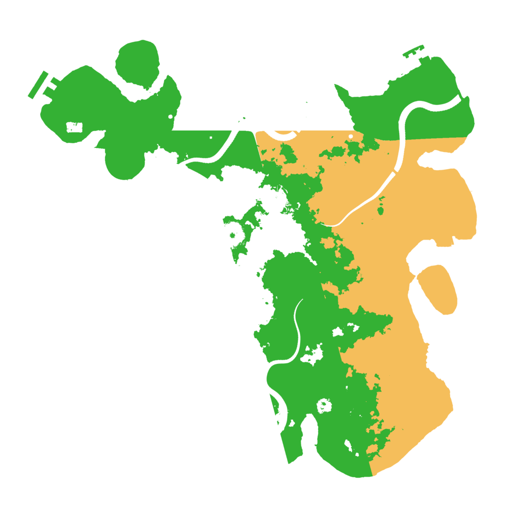 Biome Rust Map: Procedural Map, Size: 3500, Seed: 71241718