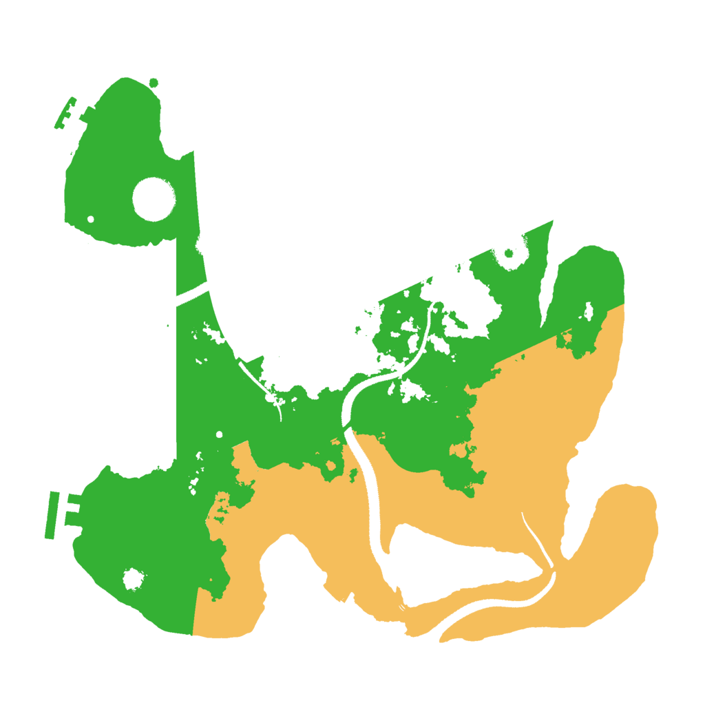Biome Rust Map: Procedural Map, Size: 3000, Seed: 32976