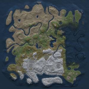 Thumbnail Rust Map: Procedural Map, Size: 4500, Seed: 789550958, 16 Monuments