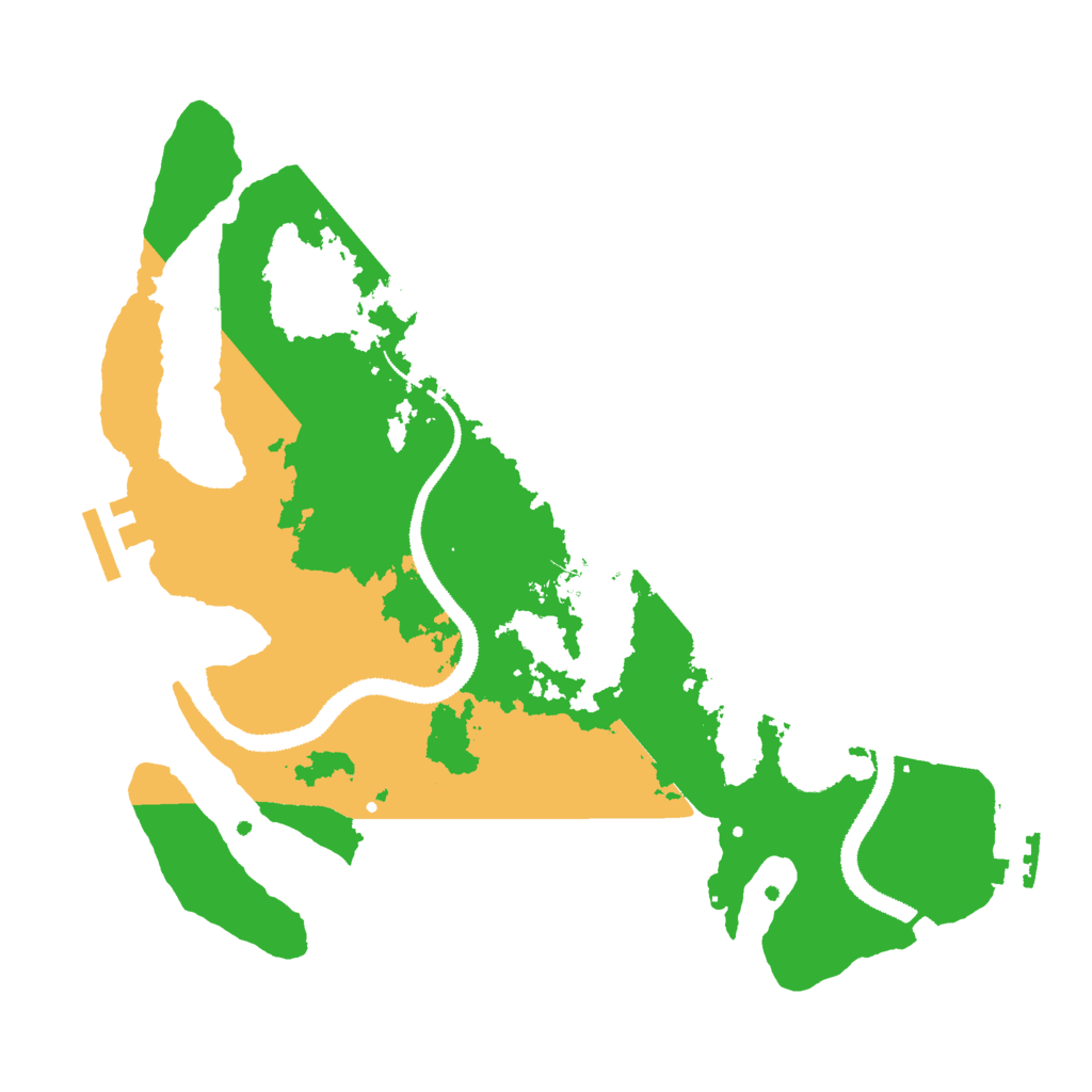 Biome Rust Map: Procedural Map, Size: 3000, Seed: 29614