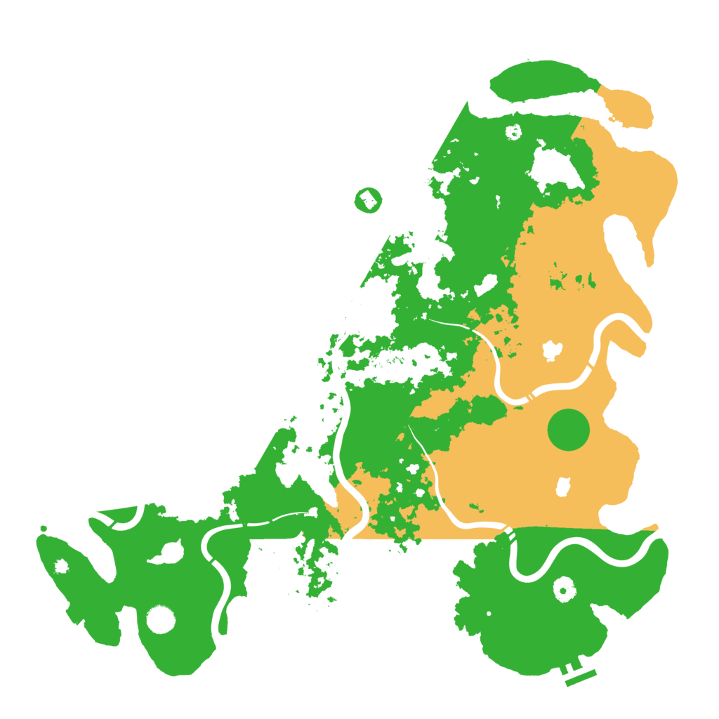 Biome Rust Map: Procedural Map, Size: 4500, Seed: 619775142