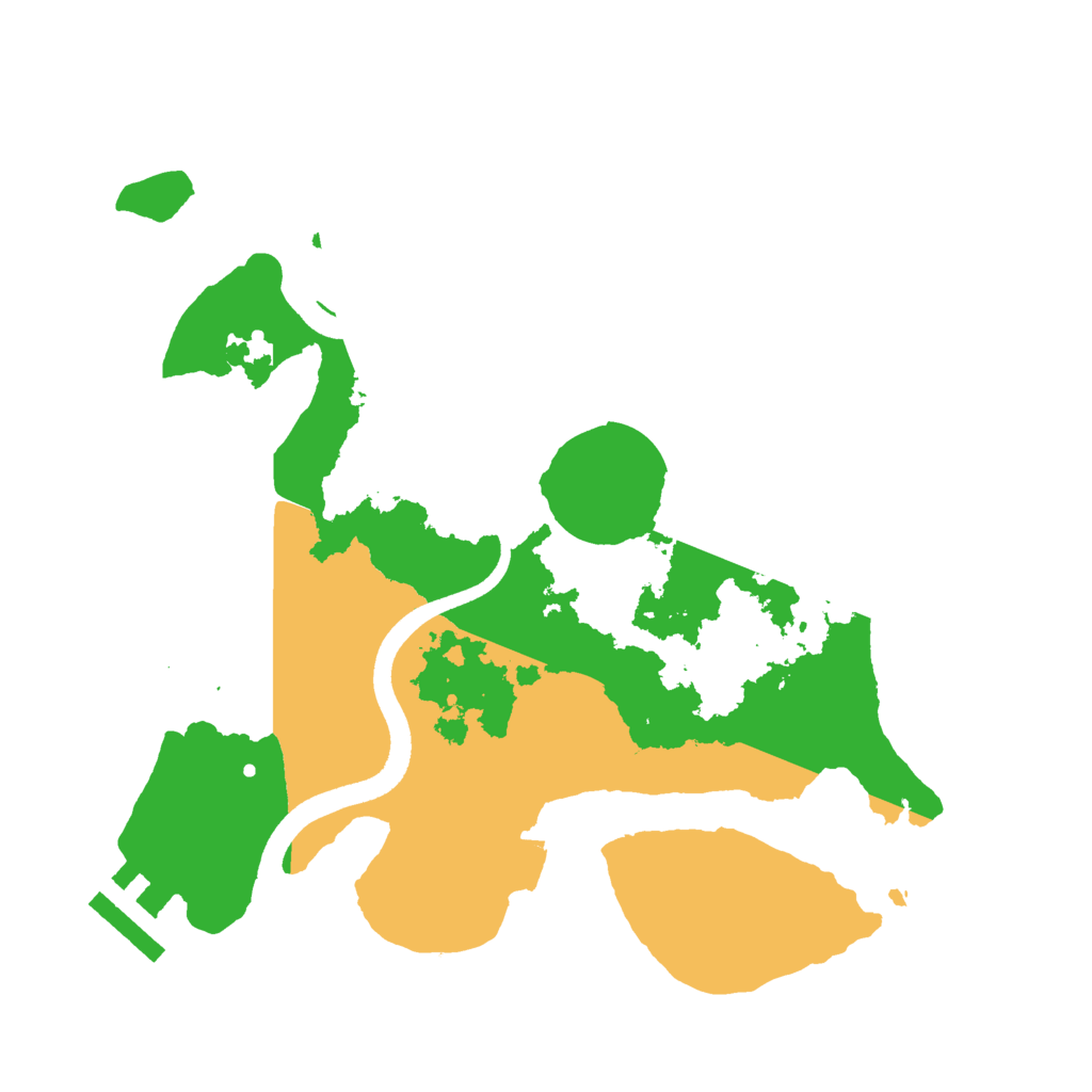 Biome Rust Map: Procedural Map, Size: 2500, Seed: 5000033