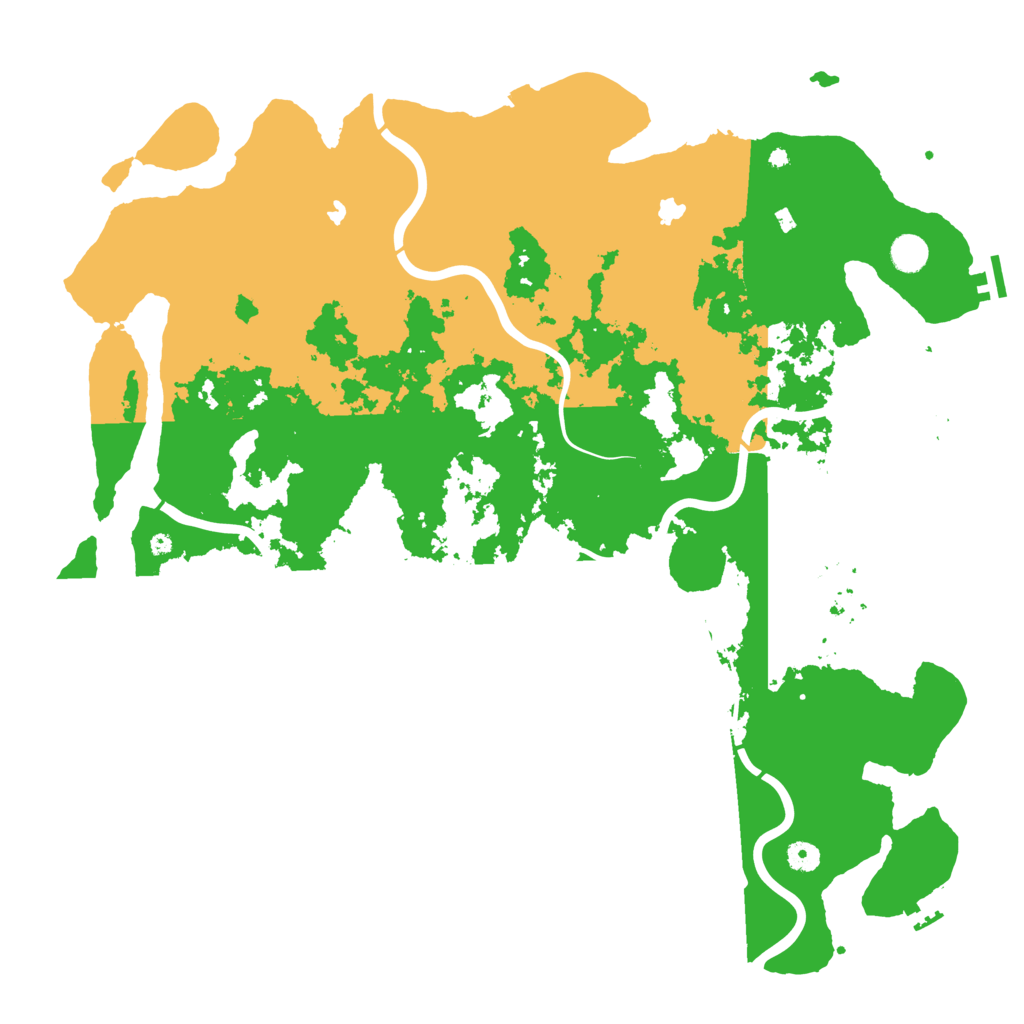 Biome Rust Map: Procedural Map, Size: 4850, Seed: 9125002