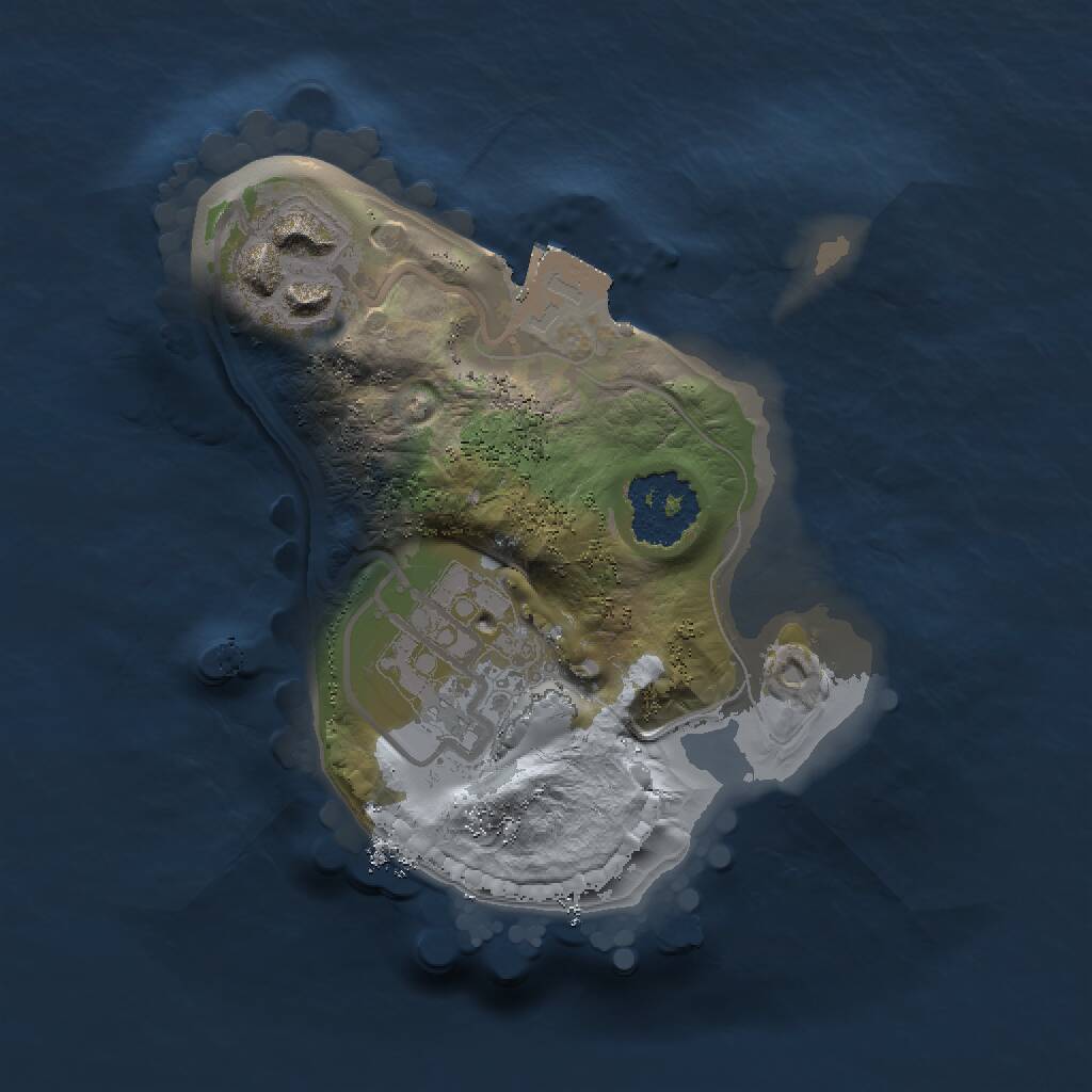 Rust Map: Procedural Map, Size: 1500, Seed: 333806821, 3 Monuments