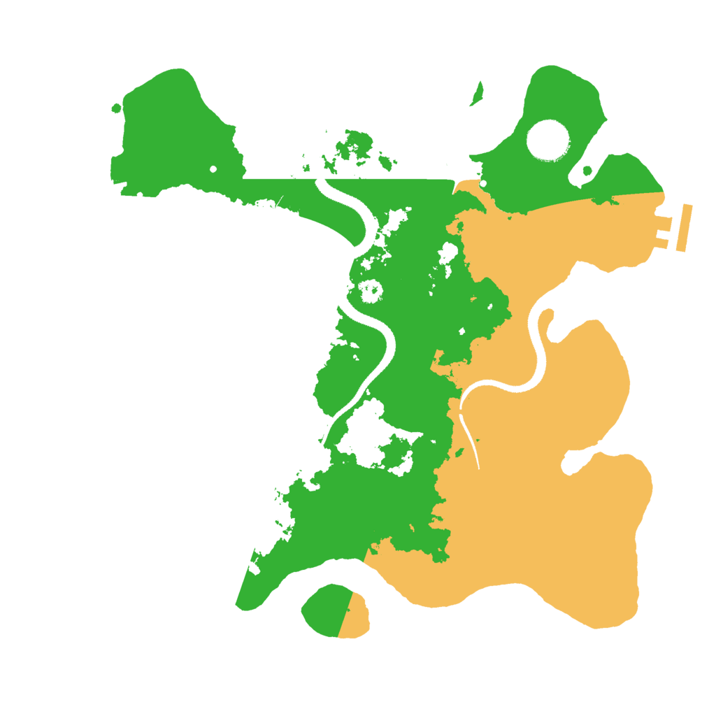 Biome Rust Map: Procedural Map, Size: 3050, Seed: 16650