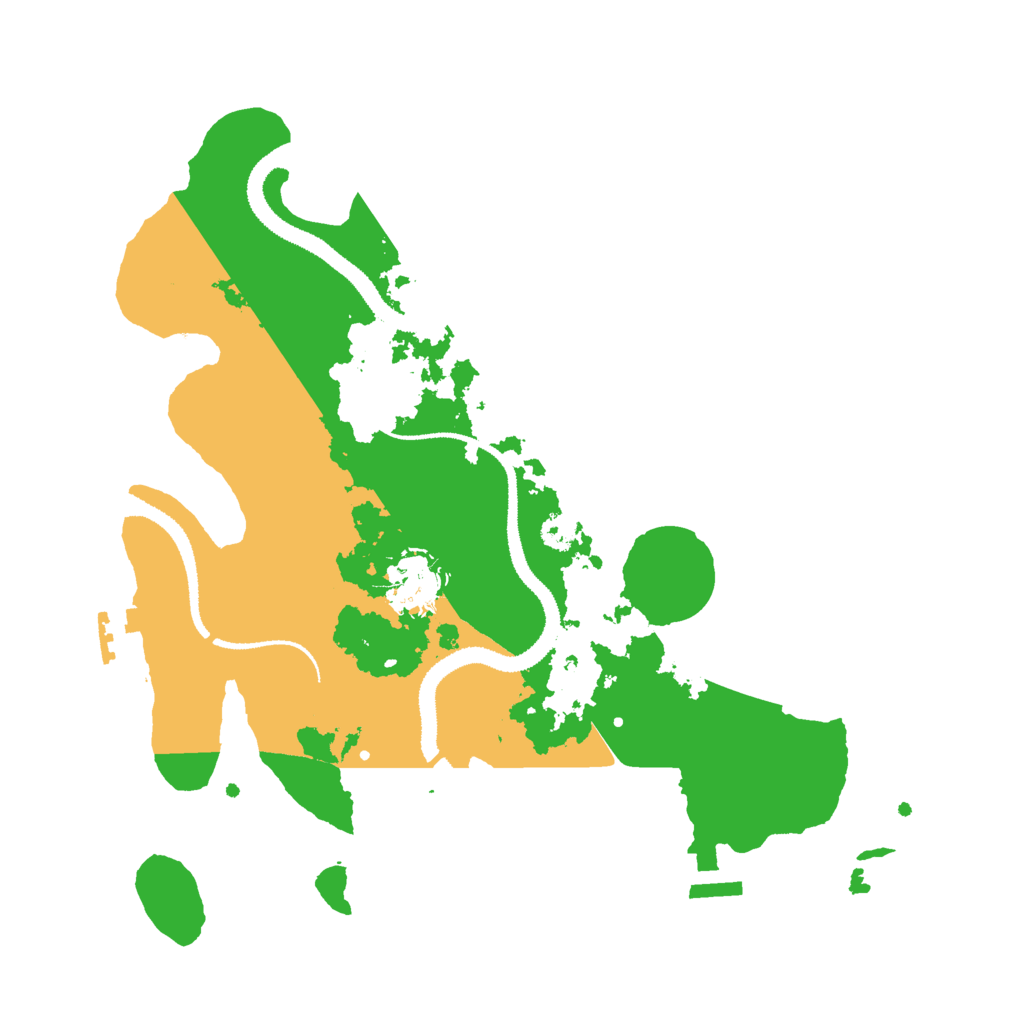 Biome Rust Map: Procedural Map, Size: 3000, Seed: 20996