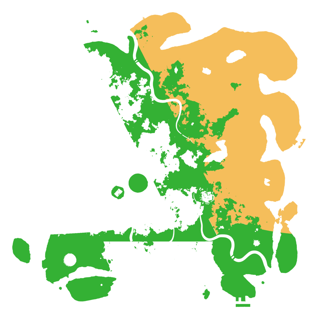 Biome Rust Map: Procedural Map, Size: 4500, Seed: 150612794