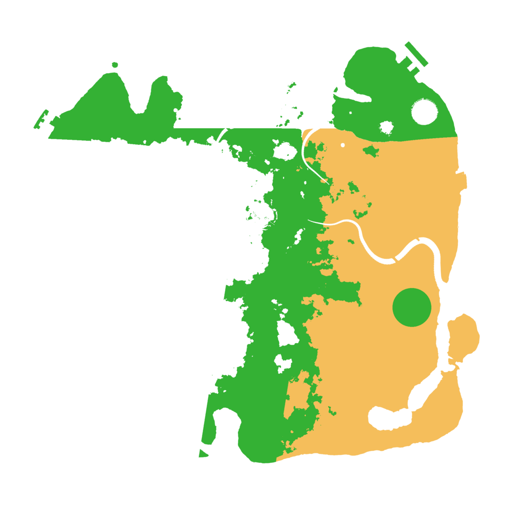 Biome Rust Map: Procedural Map, Size: 3500, Seed: 399244713
