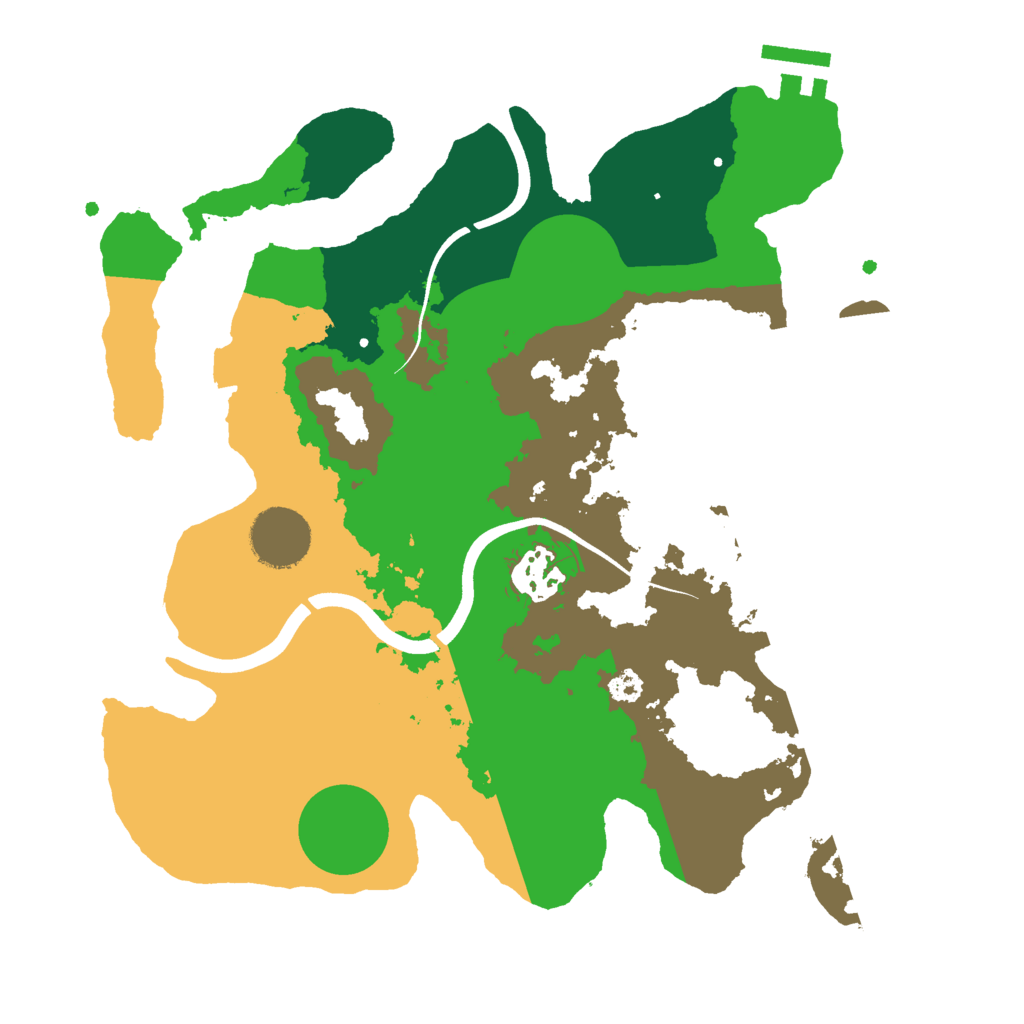 Biome Rust Map: Procedural Map, Size: 3000, Seed: 18685