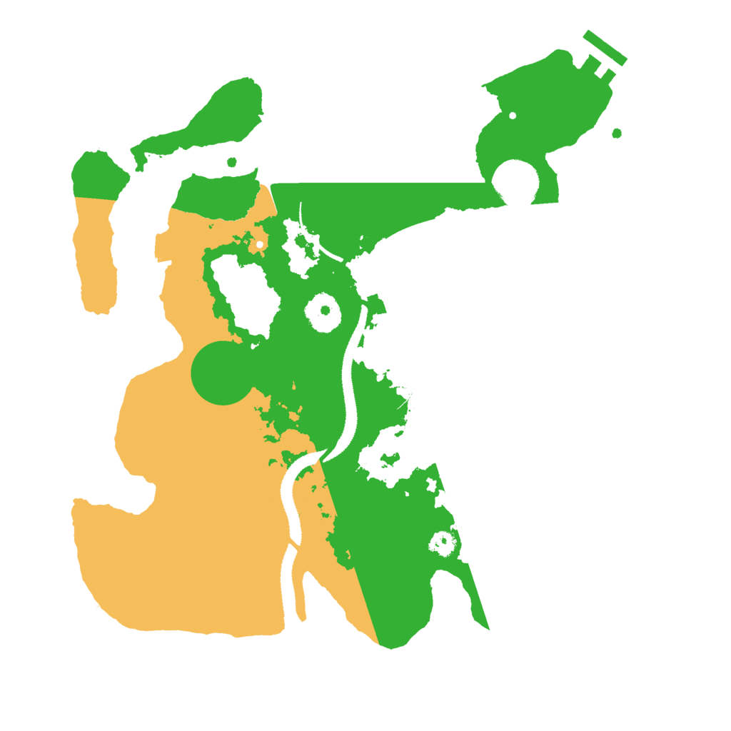 Biome Rust Map: Procedural Map, Size: 3000, Seed: 18685