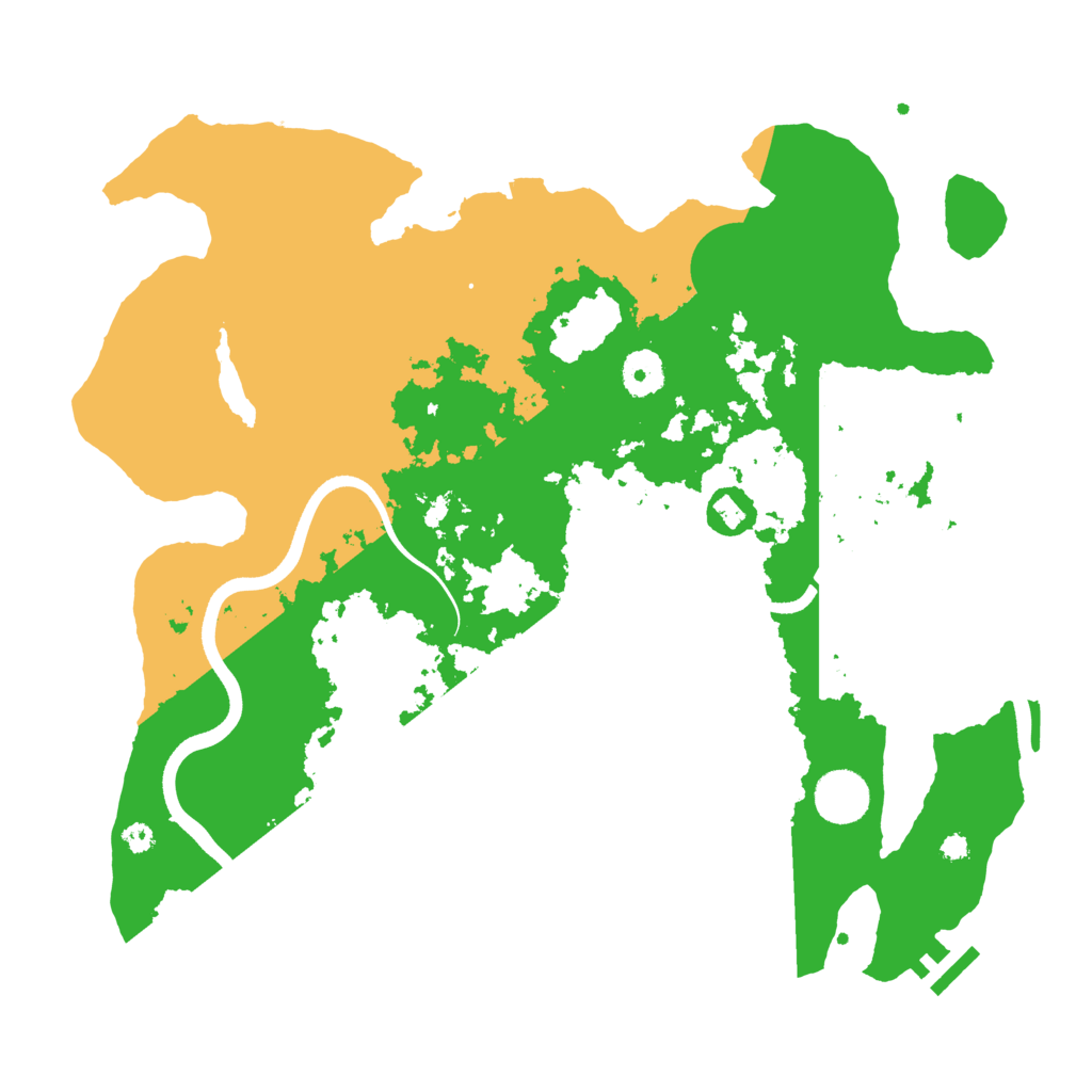 Biome Rust Map: Procedural Map, Size: 3700, Seed: 1616534112