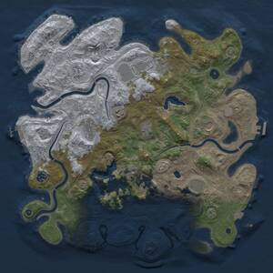 Thumbnail Rust Map: Procedural Map, Size: 4250, Seed: 262365310, 17 Monuments