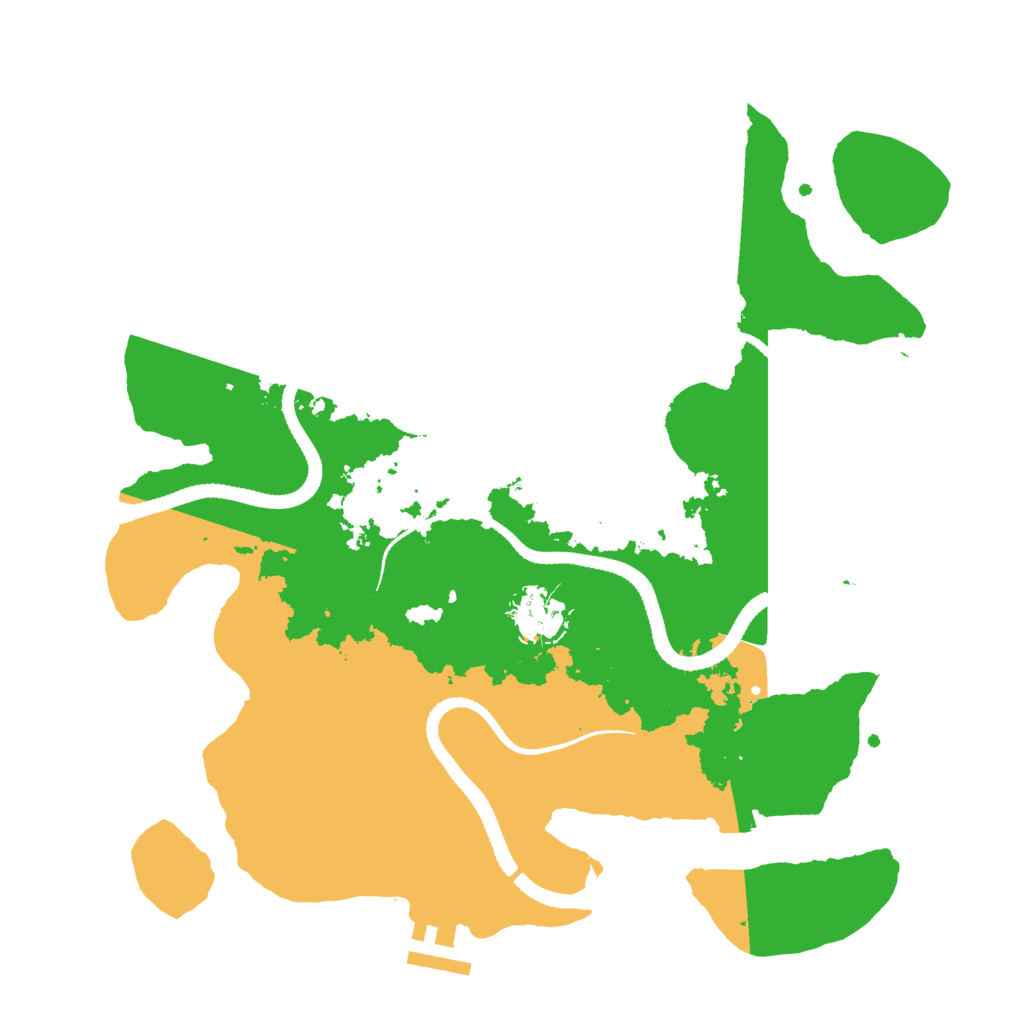 Biome Rust Map: Procedural Map, Size: 3250, Seed: 390692171