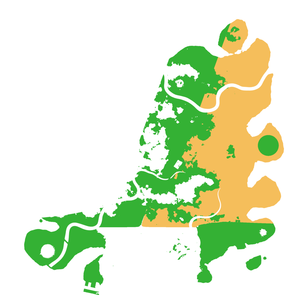 Biome Rust Map: Procedural Map, Size: 3850, Seed: 12