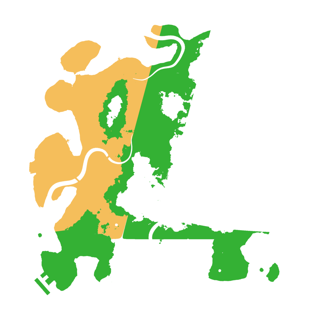 Biome Rust Map: Procedural Map, Size: 3250, Seed: 332277500