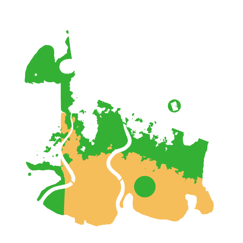 Biome Rust Map: Procedural Map, Size: 3000, Seed: 245269079