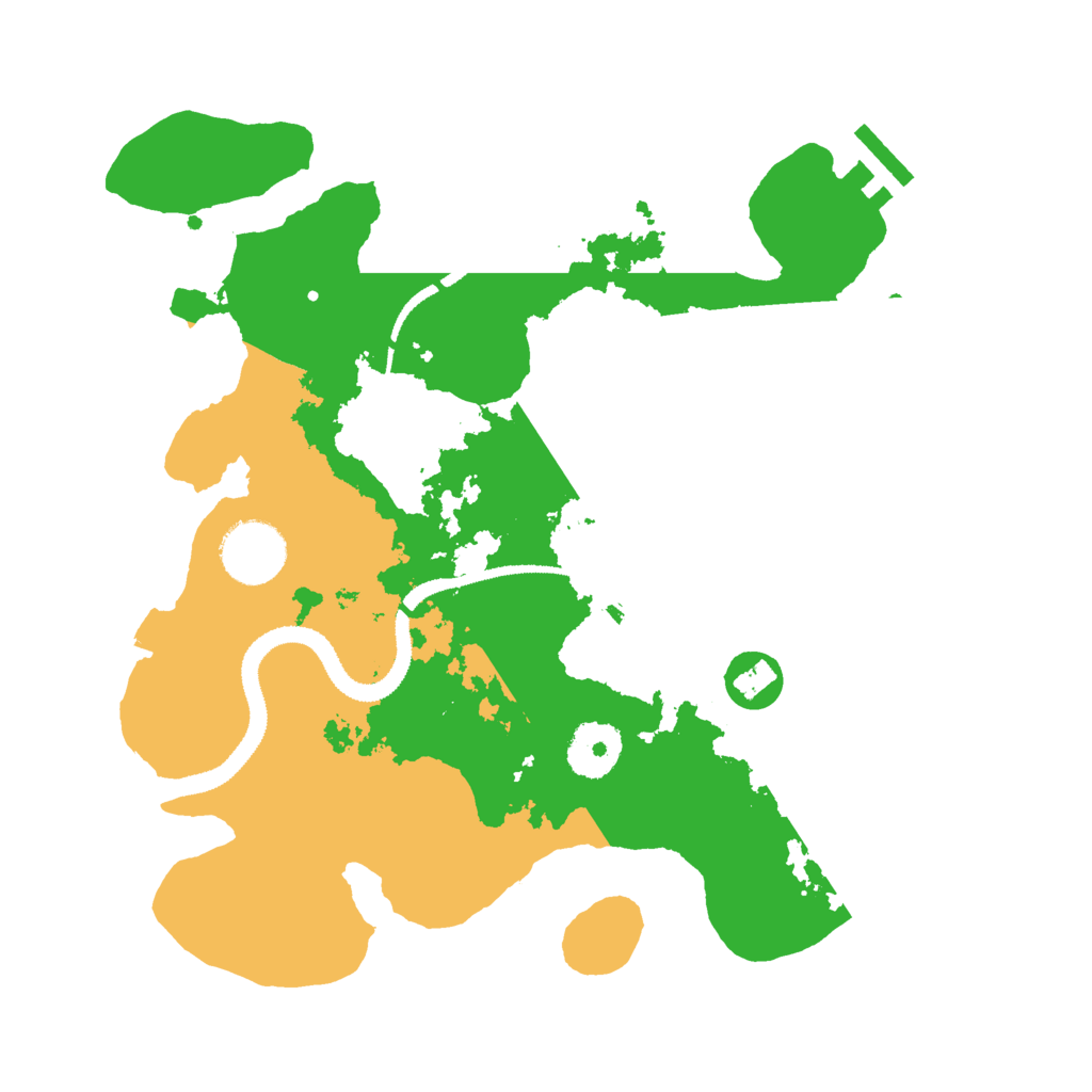 Biome Rust Map: Procedural Map, Size: 3000, Seed: 1847673802