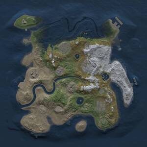 Thumbnail Rust Map: Procedural Map, Size: 3000, Seed: 1847673802, 12 Monuments