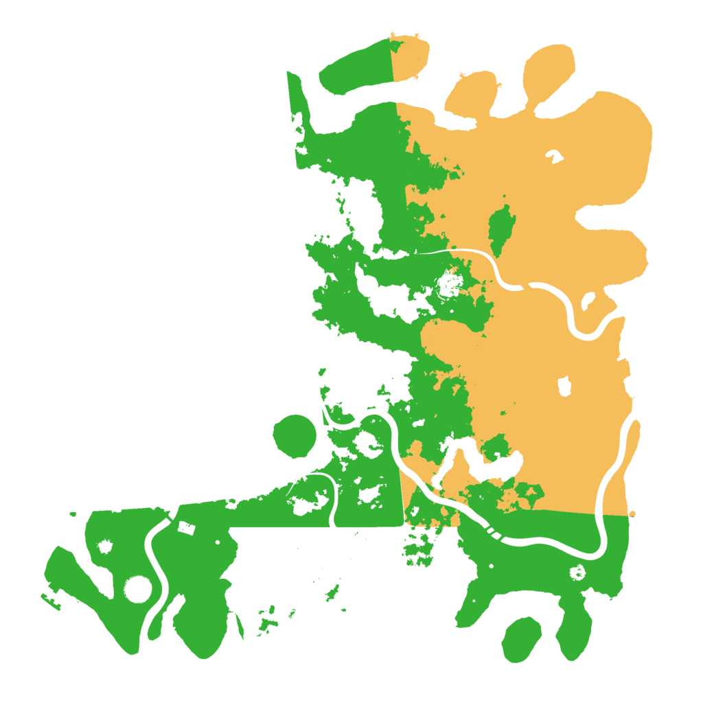 Biome Rust Map: Procedural Map, Size: 4500, Seed: 17840234