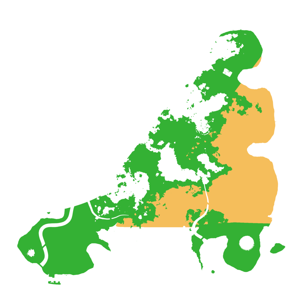 Biome Rust Map: Procedural Map, Size: 3700, Seed: 127129033