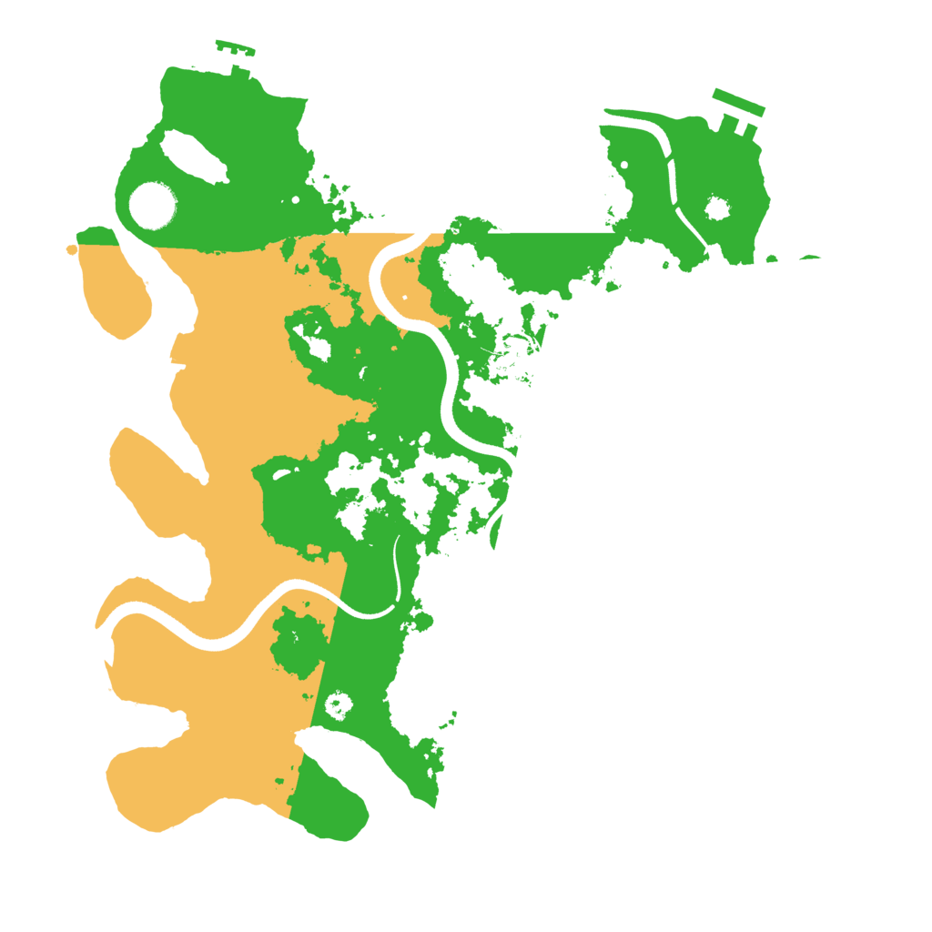 Biome Rust Map: Procedural Map, Size: 3500, Seed: 1106949989