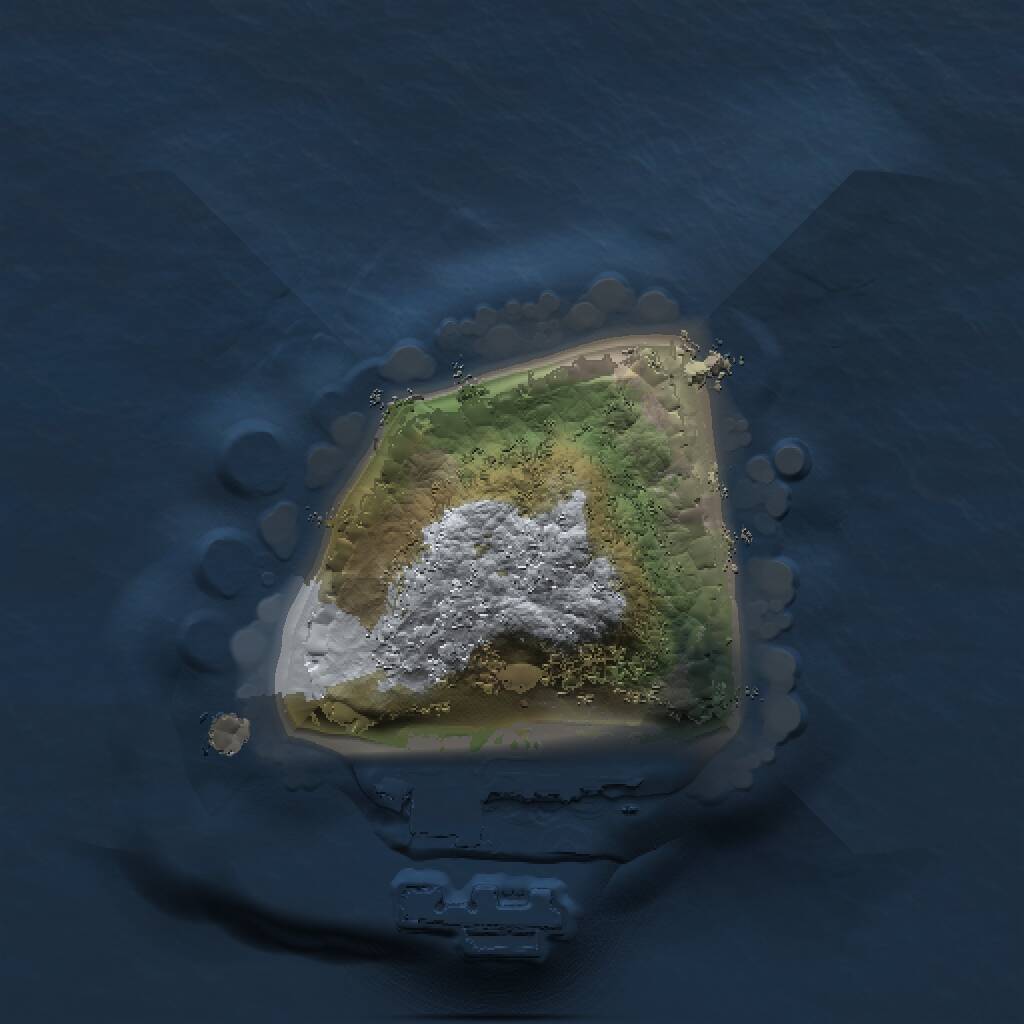 Rust Map: Procedural Map, Size: 1000, Seed: 975274176, 2 Monuments