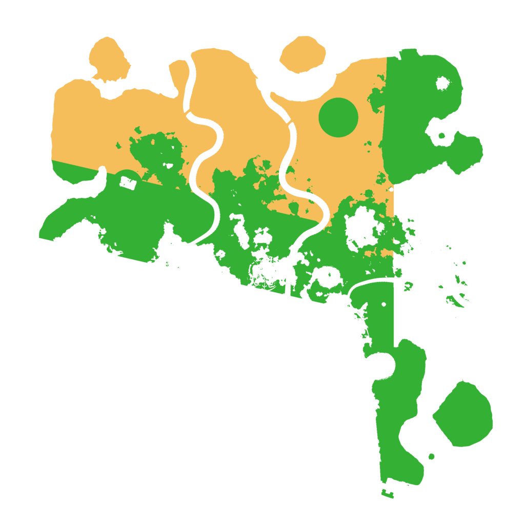 Biome Rust Map: Procedural Map, Size: 3500, Seed: 133423942