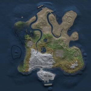 Thumbnail Rust Map: Procedural Map, Size: 2500, Seed: 1587576476, 8 Monuments