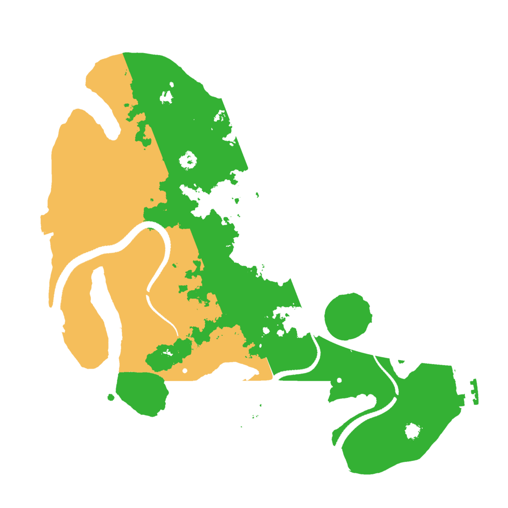 Biome Rust Map: Procedural Map, Size: 3000, Seed: 20211