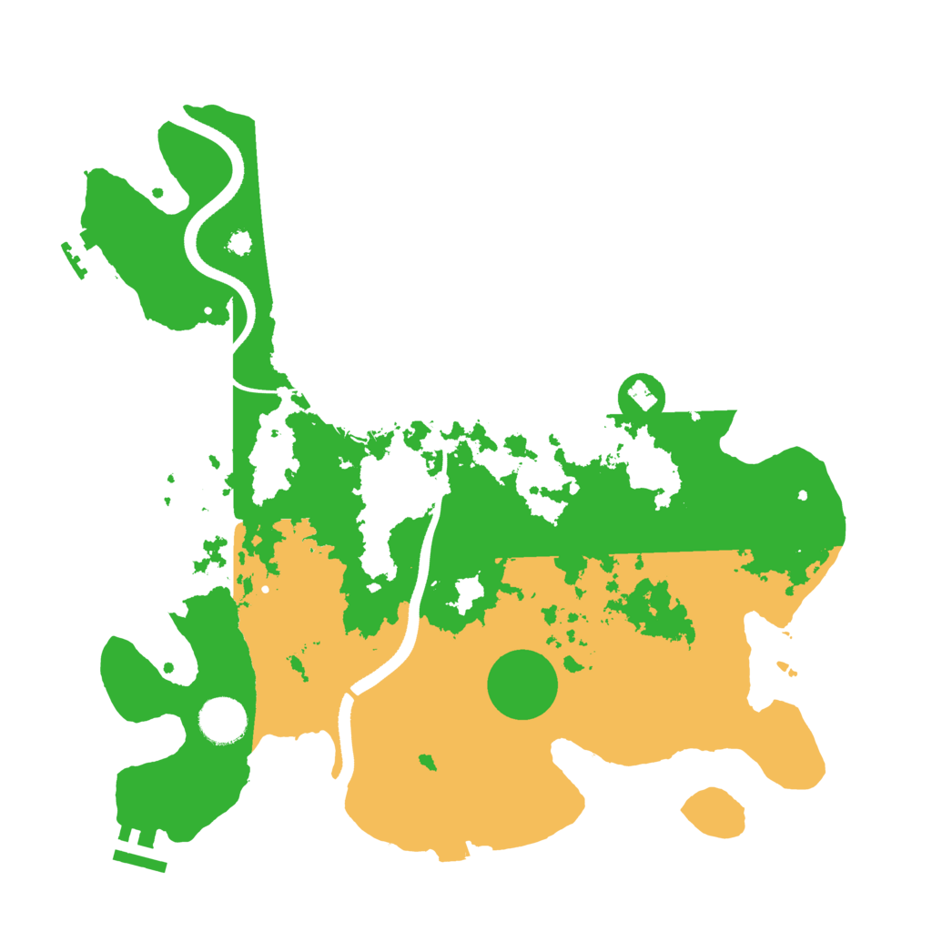 Biome Rust Map: Procedural Map, Size: 3500, Seed: 130113