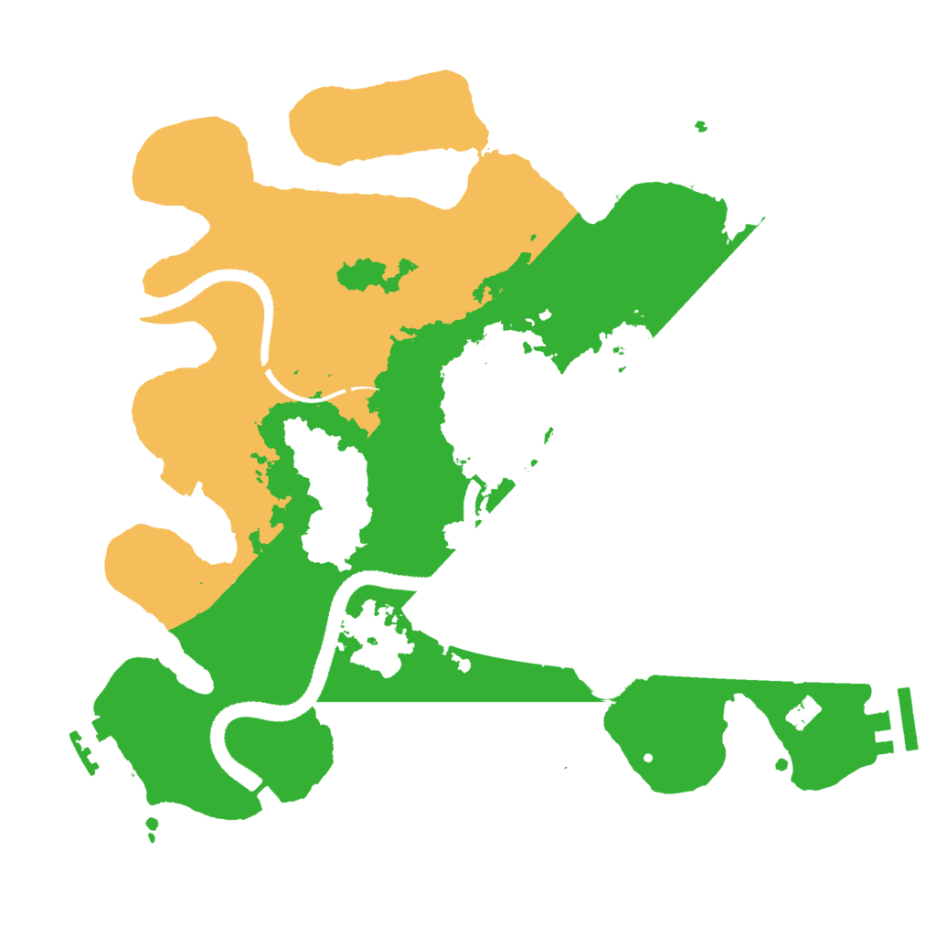 Biome Rust Map: Procedural Map, Size: 3000, Seed: 1592772201