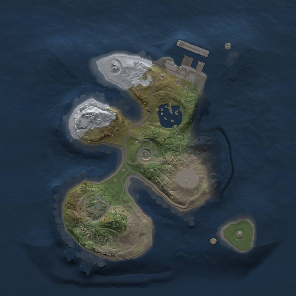 Rust Map: Procedural Map, Size: 1800, Seed: 939868030, 5 Monuments