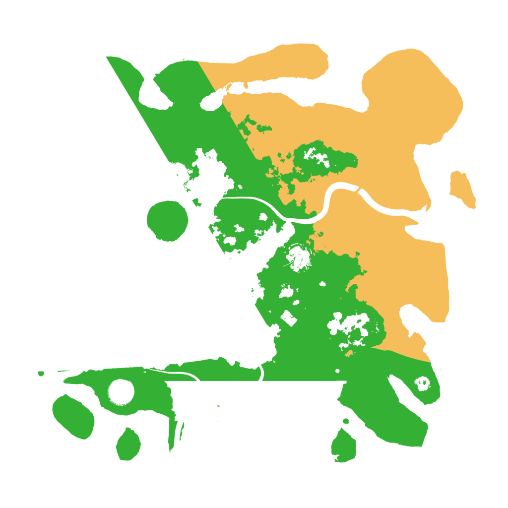 Biome Rust Map: Procedural Map, Size: 3500, Seed: 3578951