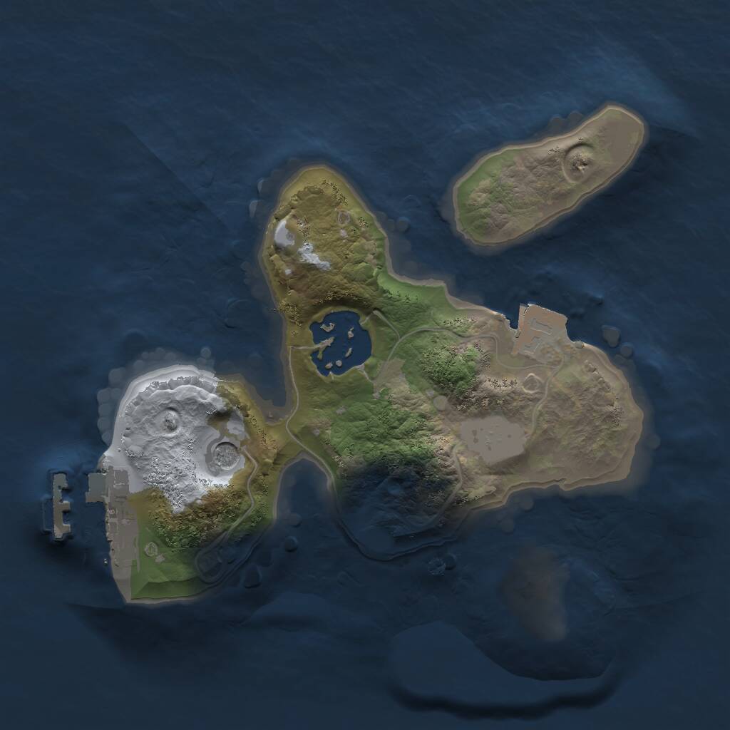 Rust Map: Procedural Map, Size: 1750, Seed: 1633319060, 4 Monuments