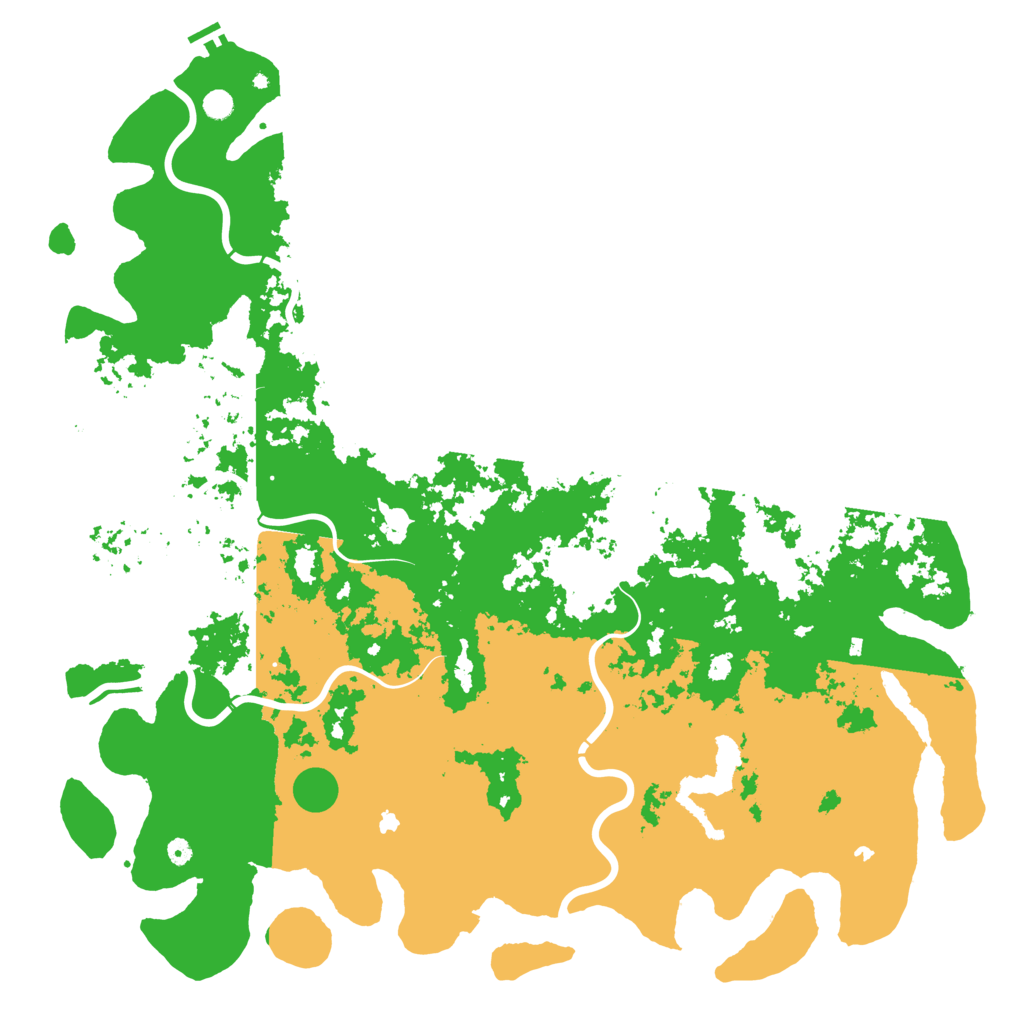 Biome Rust Map: Procedural Map, Size: 6000, Seed: 1189906285