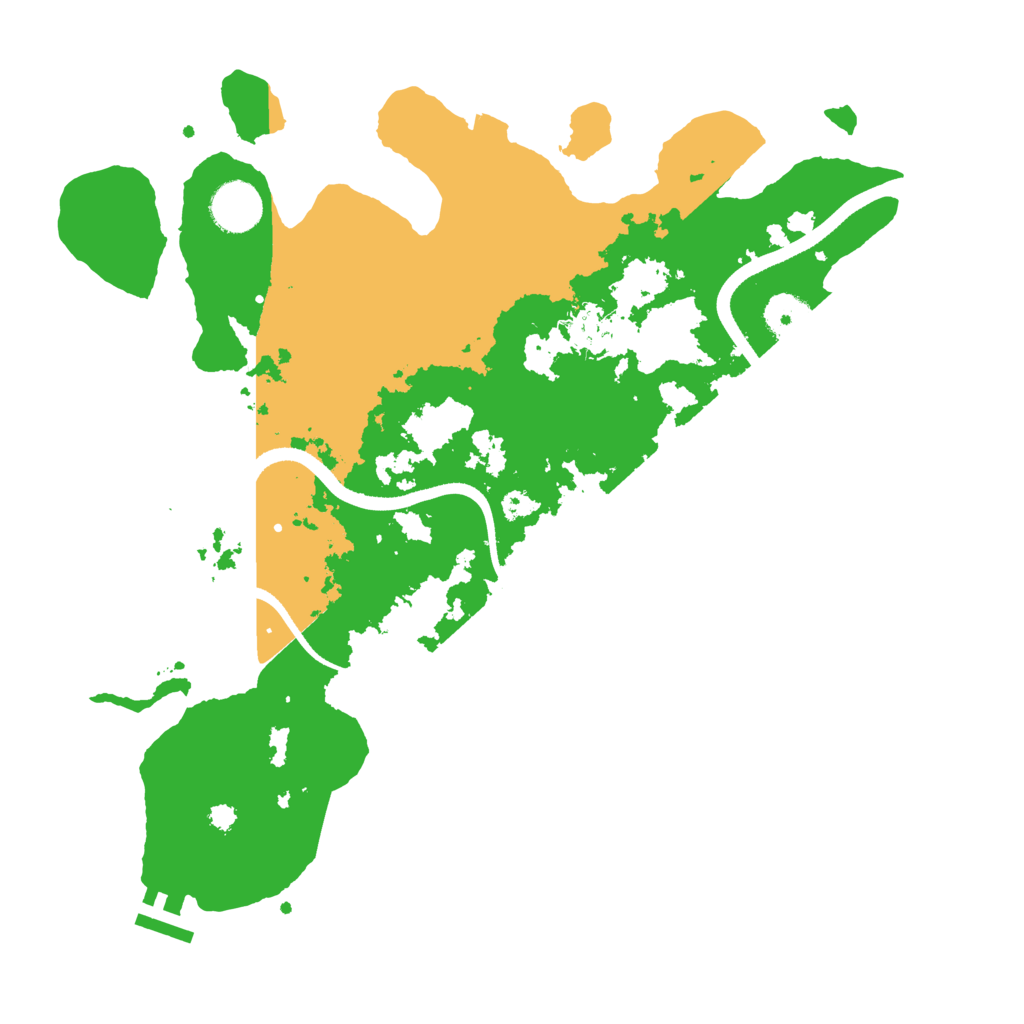 Biome Rust Map: Procedural Map, Size: 3500, Seed: 61132182