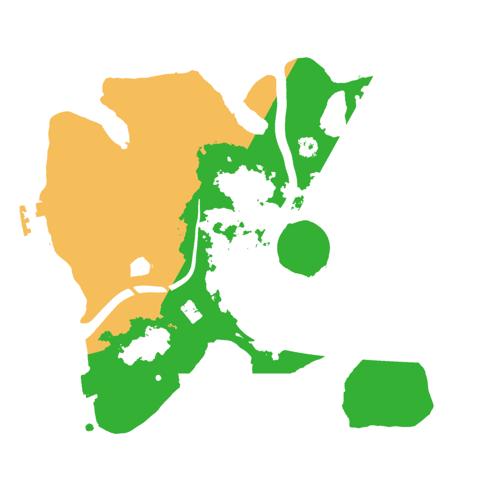 Biome Rust Map: Procedural Map, Size: 2500, Seed: 1947122198