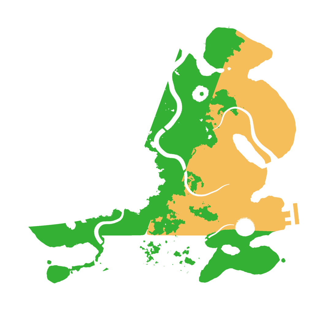 Biome Rust Map: Procedural Map, Size: 3000, Seed: 1168997710