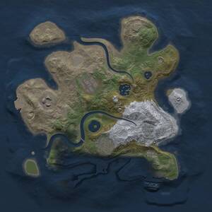 Thumbnail Rust Map: Procedural Map, Size: 2700, Seed: 1775736109, 8 Monuments